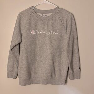 Champion children’s size crew neck XL youth could fit a women’s xs.